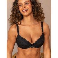 Pour Moi Rebel Wired Plunge Bra (B-F) Black