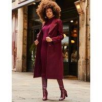 Wool Rich Longline Tailored Coat