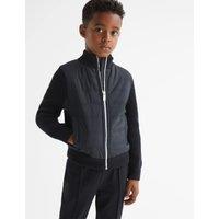 Cotton Rich Knitted Quilted Jacket (3-14 Yrs)