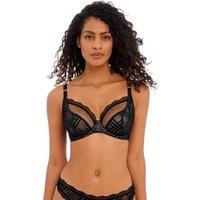 Fatale Lace & Mesh Wired Plunge Bra