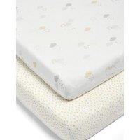 2pk Dream Upon a Cloud Cotbed Fitted Sheets