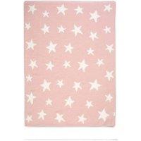 Chenille Blanket - Pink Star