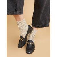 Leather Bar Slip On Loafers