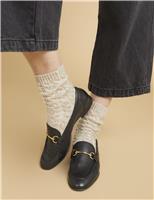 Jones Bootmaker Leather Bar Slip On Loafers Black
