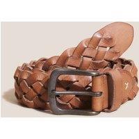 Leather Plaited Belt