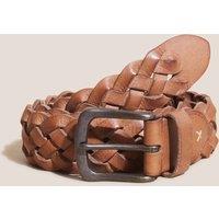 Leather Plaited Belt