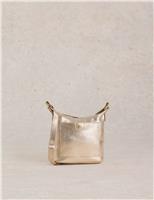 Leather Metallic Cross Body Bag