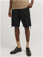 JACK & JONES Pure Cotton Cargo Shorts Brown