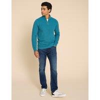 White Stuff Straight Fit 5 Pocket Jeans Med Blue Denim