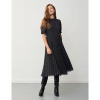 Poka Dot Midi Waisted Dress