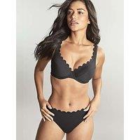 Panache Spirit Lauren Wired Scallop Plunge Bikini Top Black