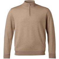 Charles Tyrwhitt Pure Merino Wool Half Zip Jumper Camel