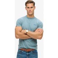 Superdry & Co Relaxed Fit Cotton Textured T-Shirt Blue