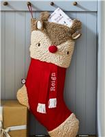 Personalised Large Reindeer Stocking