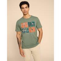 Pure Cotton Crew Neck Graphic T-Shirt