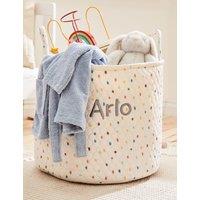 Personalised Large Rainbow Polka Dot Storage Bag