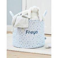 Personalised Large Blue Polka Dot Storage Bag