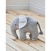 Personalised Knitted Elephant Soft Toy