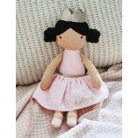 Personalised Ballerina Doll With Black Hair