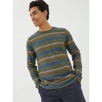 Pure Cotton Striped Long Sleeve T-Shirt