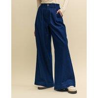 Pure Cotton Wide Leg Trousers