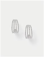 Textured Hoop Earrings