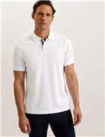 Ted Baker Pique Polo Shirt White
