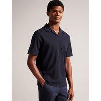 Pure Cotton Textured Polo Shirt