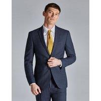 Slim Fit Wool Rich Textured Check Suit Jacket