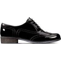 Wide Fit Leather Patent Brogues