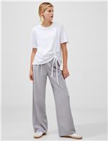 Cotton Rich Tie Detail T-Shirt