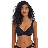 Nomad Nights Textured Wired Plunge Bikini Top