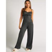 Frill Ribbed Pyjama Set
