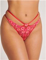 Boux Avenue Eladie Floral Thong Red Mix