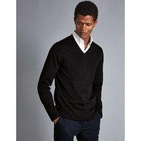 Pure Wool V-Neck Jumper