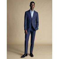 Slim Fit Pure Wool Sharkskin Suit Jacket