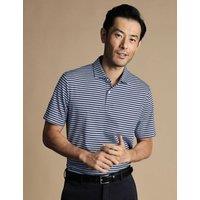 Pure Cotton Jersey Striped Polo Shirt