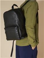 Leather Pebble Grain Backpack