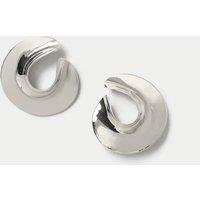 Oversized Open Swirl Stud Earrings