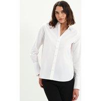 Finery London Pure Cotton Collared Shirt White