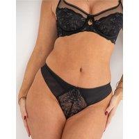 Pour Moi Ooo La La Lace Thong Black Mix
