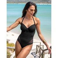 Pour Moi Castaway Adjustable Halter U/W Suit (C-G) Black