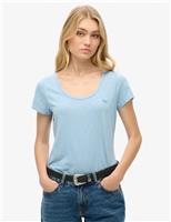 Cotton Rich Scoop Neck T-Shirt