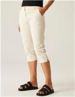 Cotton Rich Tapered Cropped Trousers
