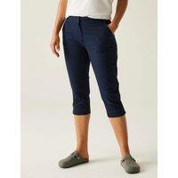 Regatta Cotton Rich Bayletta Capri Shorts Dark Blue