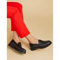 Leather Flat Loafers