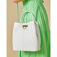 Jones Bootmaker Leather Shoulder Bag White