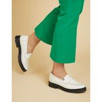 Leather Flat Loafers
