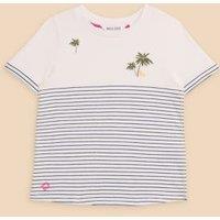 Pure Cotton Striped T-Shirt (3-10 Yrs)