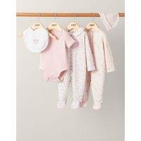 5pc Pure Cotton Floral Starter Set (7lbs-1 Yrs)